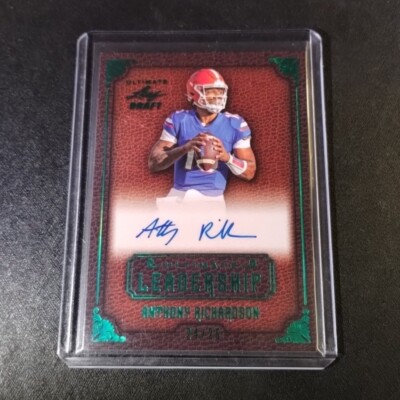 24/25 Anthony Richardson Auto 2022 Leaf Ultimate Autograph 24/25 Anthony Richardson Auto 2022 Leaf Ultimate Autograph