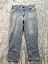 VTG Levis 540 Mens Sz 36x32 Relaxed Designer Blue Jeans Guys Western Work Wear