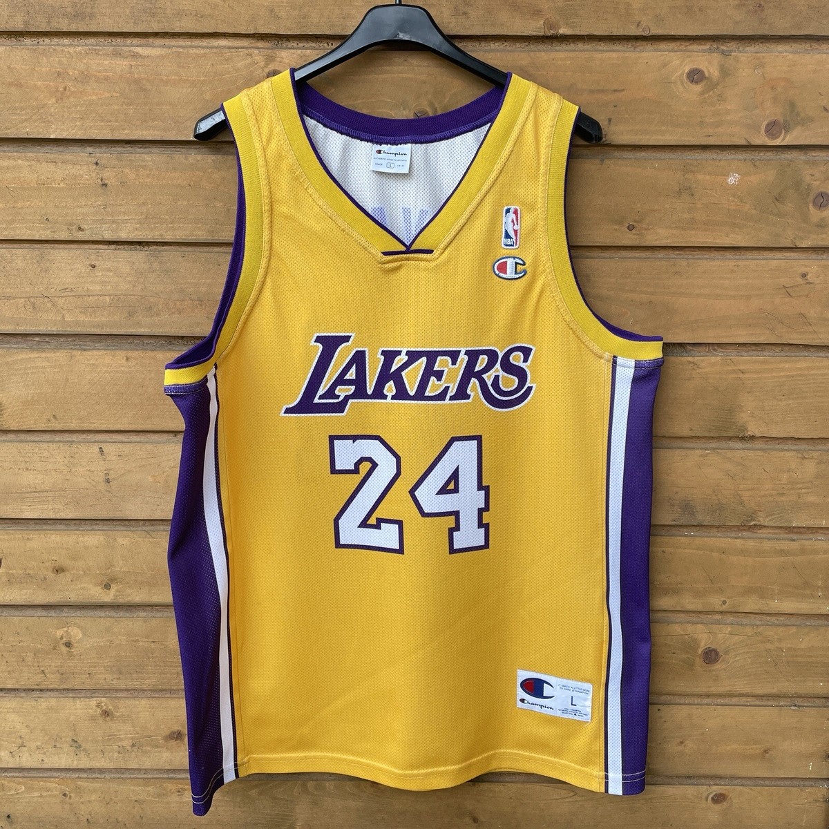 Vintage RARE Kobe Bryant #24 Los Angelas Lakers NBA Champion