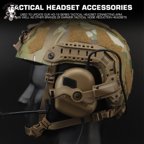 Tactical Helmet Rail Mount Kit Arm Mount Adapter for FCS AMP Headset Guide Rail - Picture 11 of 21