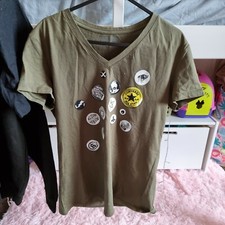Image of Ladies Size Xl All Star Converse Green Badge T-shirt