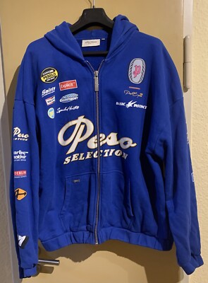 PESO Nevada 2022 royal blauer Zipper mit Print Sweatshirt Jacke