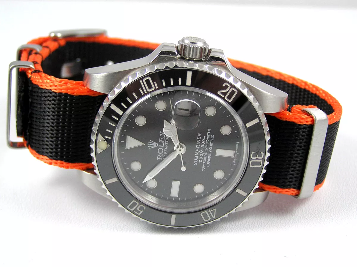 NATO WATCH STRAP FOR SEIKO ORANGE MONSTER SRP309 WATCH 20mm DIFF