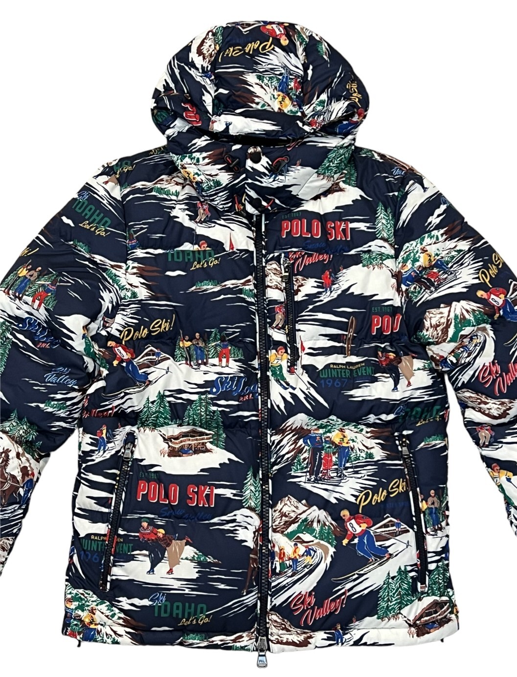 Polo Uomo Ralph Lauren Pony Puffer Trapuntato USA Sci Ghiaccio Skater Piumino Sci S