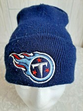 NFL GameDay Tennessee Titans Winter Hat Cap Cuffed Knit Beanie Navy Blue