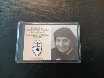 Santino Relic Relic Servant of God Mother Gemma Giannini 