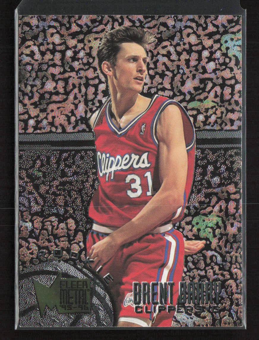 1995-96 Metal #157 Brent Barry Los Angeles Clippers Rookie
