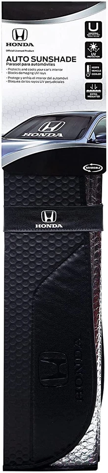 ⭐️⭐️⭐️⭐️⭐️ Parasol acordeón plegable negro mate con licencia oficial Honda Foto 2 de 4