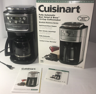Cuisinart Grind Brew Coffee Maker 12 Cup Stainless Steel model  DGB-700BC