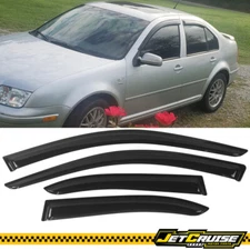 Fits 99-05 Volkswagen VW Jetta Tape On Acrylic Window Visors Rain Sun Guard 4Pc