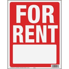 Hy-Ko 14x18 In. for Rent Sign With Frame SIY-213 Hy-Ko SIY-213 029069500177