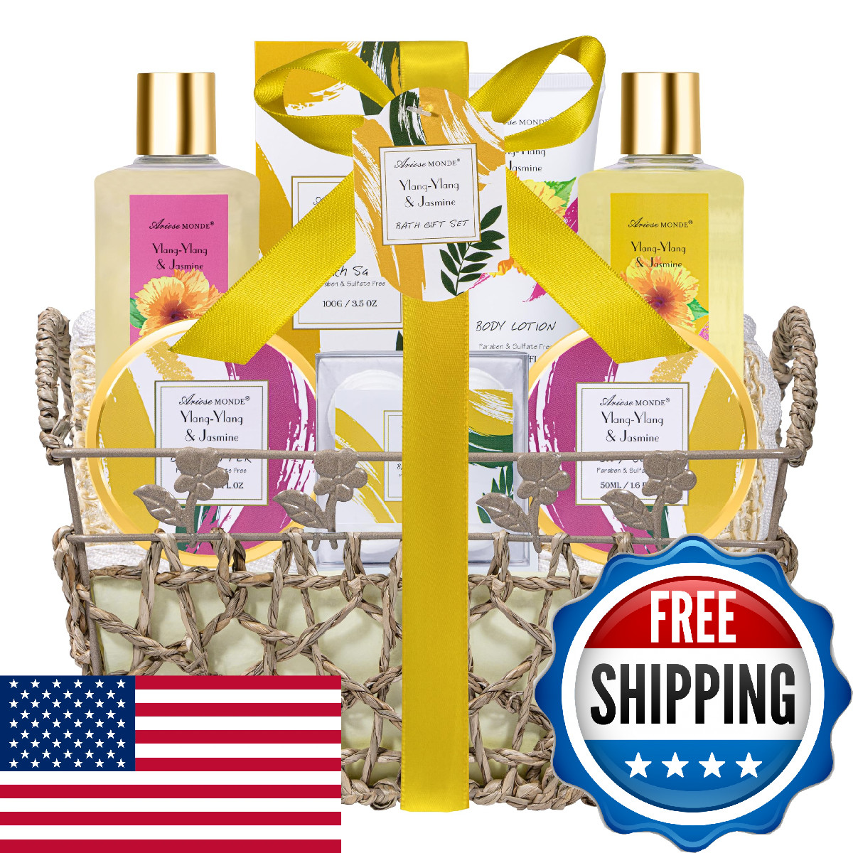 Gift Set for Women, Bath Sets for Women Gift, 9Pcs Relaxing 