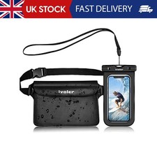 Waterproof Pouch Bag + Phone Case, Waterproof Case Dry Bag for Beach,Swim,Boatin