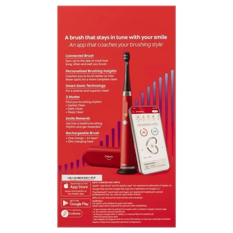 Colgate Power Toothbrush Series 2 Pulse Deep Clean & Whitening Red RRP $130 - image 2 of 4