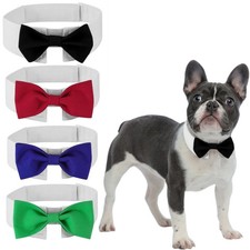 Adjustable Dog Bow Tie Formal Pets Elegant Tuxedo Bowtie For Weddings Birthdays