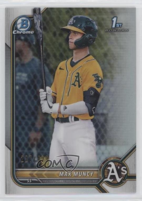 2022 Bowman Chrome Prospects Refractor 227/499 Max Muncy #BCP-89 0j0j