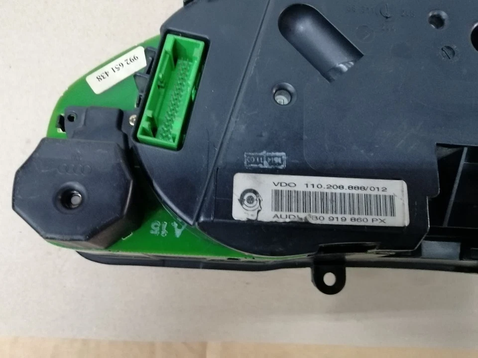 4B0919860PX AUDI A6-A6Q 1998-2001 260KM/H INSTRUMENTO COMBINADO ORIGINAL USADO - Imagem 3 de 4