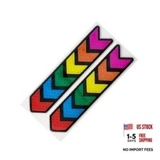 Strong Reflective Car Decal, 1.38" x 5.91" 2 PCS Front  rear bumper sticker