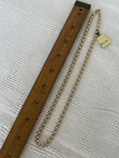 Single Strand Gold Tone Beaded Necklace New w/ Partial Tag-Must See-L@@K!
