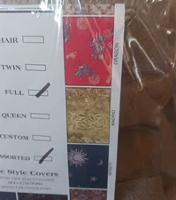 Life Style Madrid Tapestry Futon Cover W/4 Pillows Fits Innerspring Mixed Browns