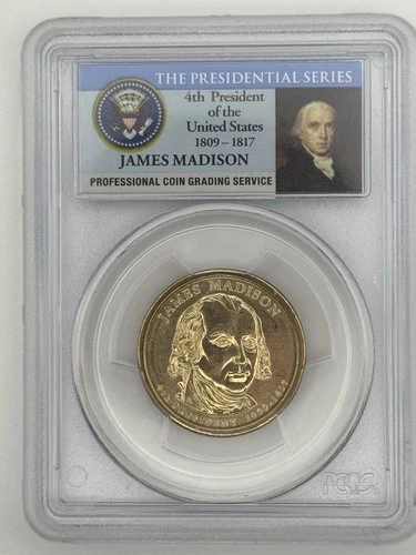 2007-D Presidential Dollar James Madison — photo from the most recent tracked eBay sale