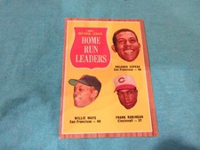 1962 Topps #54 Willie Mays Frank Robinson Orlando Cepeda HOF Vintage Baseball