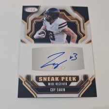 SAGE Sneak Peek 2025 Coy Eakin Autograph Wide Receiver Texas Tech Football