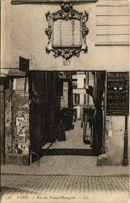 Old postcard Paris 3rd - Rue des Francis-Bourgeois (56949)