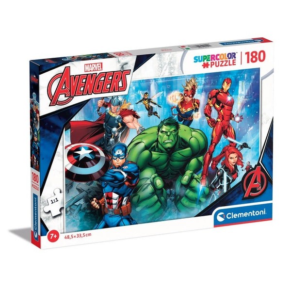 Clementoni 29778 - Marvel Avengers - 180 Teile Puzzle Supercolor-image