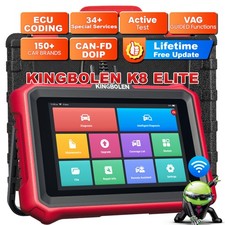 Kingbolen K8 Elite All Systems Diagnostics Lifetime Free Scanner Obd Scan Tool