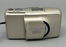 Olympus Infinity Stylus Zoom 105 DLX 35mm Film Camera Point Shoot WORKS