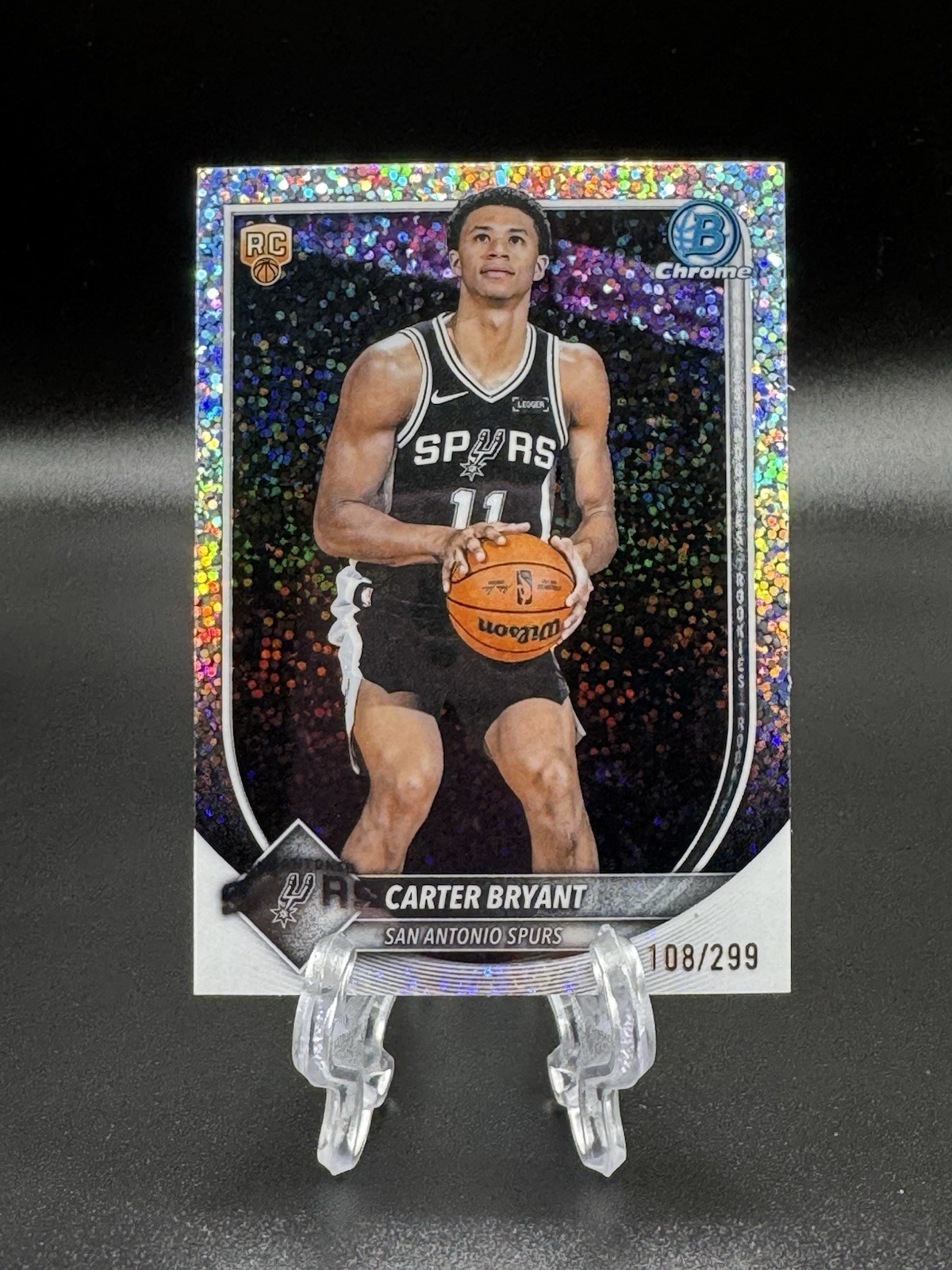 2025-26 Bowman - Chrome Carter Bryant #BCV-14 Mini-Diamond Refractor (RC)