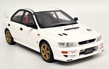 Otto 1/18 Subaru Impreza WRX Type RA STi Pure White 2000 Resin Scale Model Car
