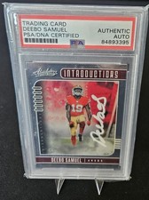 2019 Panini Absolute - Introductions Deebo Samuel #6 (RC) Auto