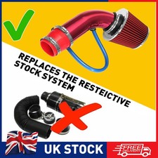 Universal 76mm 3" Inch Car Cold Air Intake Filter Induction Kit Pipe Hose System