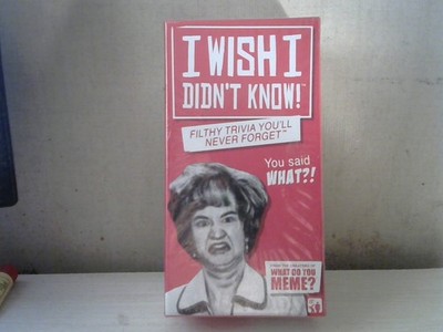 I WISH I DIDN'T KNOW! Filthy Trivia You'll Never Forget Card Game