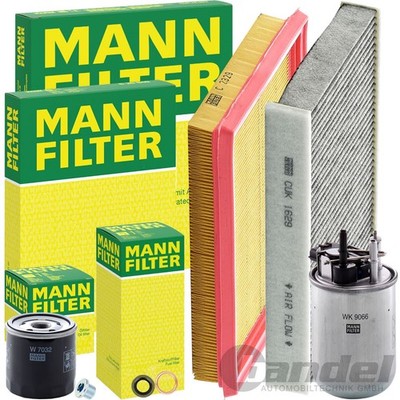MANN FILTER INSPEKTIONSPAKET passend für NISSAN JUKE F15 PULSAR C13 1.5dCi 110PS