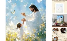 Jesus Paint by Numbers Kit for Adults, Easter Adults Paint by Number MT22545