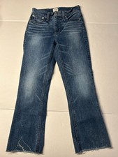J. Crew Women  s 9" Billie demi-boot crop jeans Cool Shadow wash Size 26