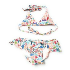 Seafolly Kids Girls' Seaside Lane Triangle Bikini Infant/Toddler/Little Kids ,