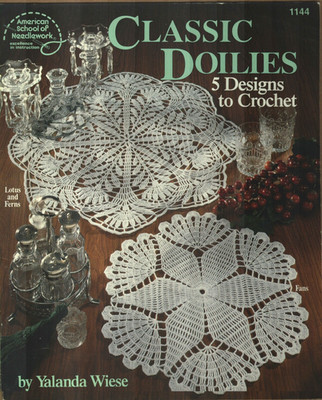 CLASSIC DOILIES 5 CREATIVE DESIGNS HOME DECOR CROCHET PATTERN BOOK
