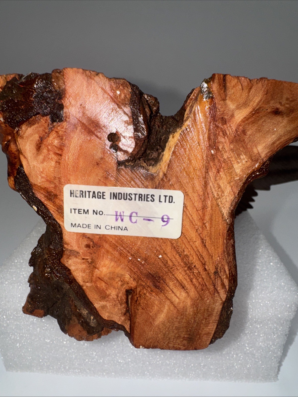 Pheasant Wooden Hand Painted Heritage Industries Stamped Item No WC-9