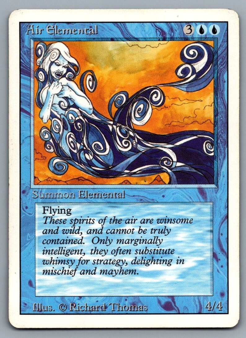 Air Elemental Revised Edition Magic: The Gathering MTG - LP