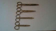 Vintage Embroidery  Sewing Scissors Lot of 4 U.S.A.  Germany