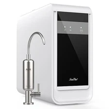 SimPure Q3-600 UV Reverse Osmosis System 600 GPD 8 Stage Under Sink Electric