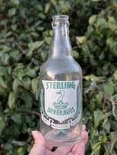Rare Sterling Beverage Co. Crisfield MD Green & White ACL Soda Bottle Maryland
