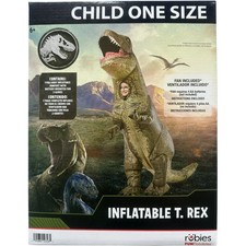 Rubie's Child Kid Unisex Jurassic World Inflatable T-Rex Costume - One Size New