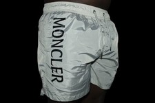 Moncler Mesh Lined Men’s Swim Shorts (Light Grey)
