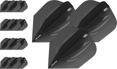 Target ID Pro Ultra Dart Flights Black No6 Standard - 5 Sets - 15 Flights Pack