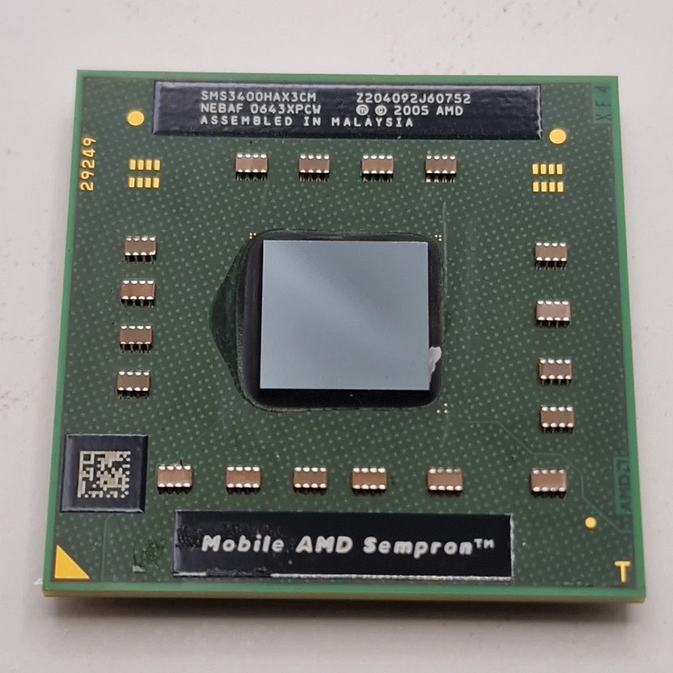 AMD Mobile Sempron 3400+ SMS3400HAX3CM CPU Processor 1.80GHz cache Socket S1G1 - Image 2 of 4